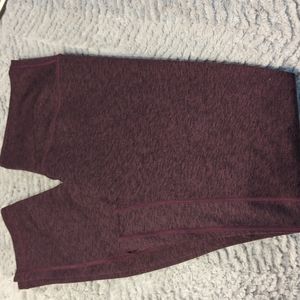 Heathered purple warmth leggings